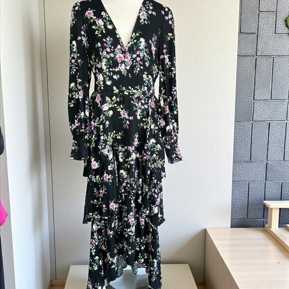 Fourteenth Place Nordstrom Floral Hi Lo Maxi Dress Size Medium - Picture 1 of 10